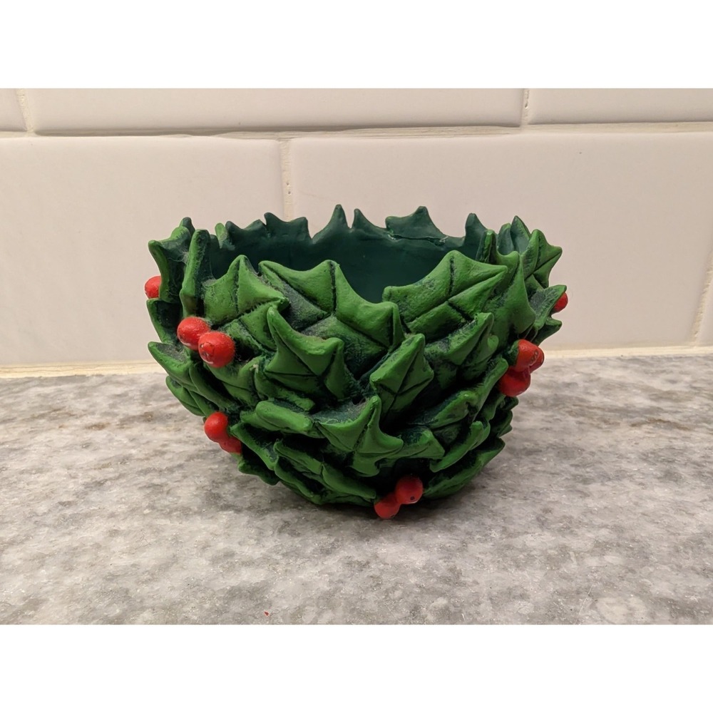 Dept 56 Holly Days Votive Christmas Candle Holder
